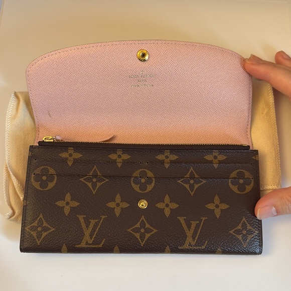 Louis Vuitton Monogram Emilie Wallet Rose Ballerine Pink - Picture 2 of 5
